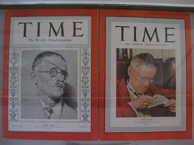 Ο Τζαίημς Τζόυς έγινε εξώφυλλο στο περιοδικό Time δύο φορές - 29 Ιαν. 1934 & 8 Μαι. 1939