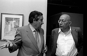Κορνήλιος Καστοριάδης και Octavio Paz, 1987 | Φωτογραφία: Andrés Castillo